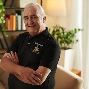 Custom Masonic Past Master Polo Shirt - Personalized Embroidered Freemason Lodge Apparel