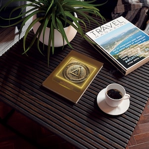 Custom Masonic Journal - Personalized Freemason Lodge Hardcover Notebook with Name & Number