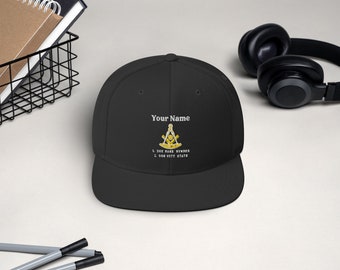 Custom Masonic Baseball Cap - Personalized Lodge Embroidery | Multiple Colors |