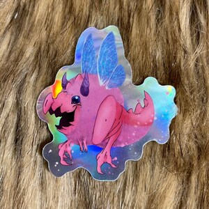 Holographic Dragon Wisp Sticker