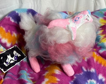 Trans Pride Demon Goat Art Doll