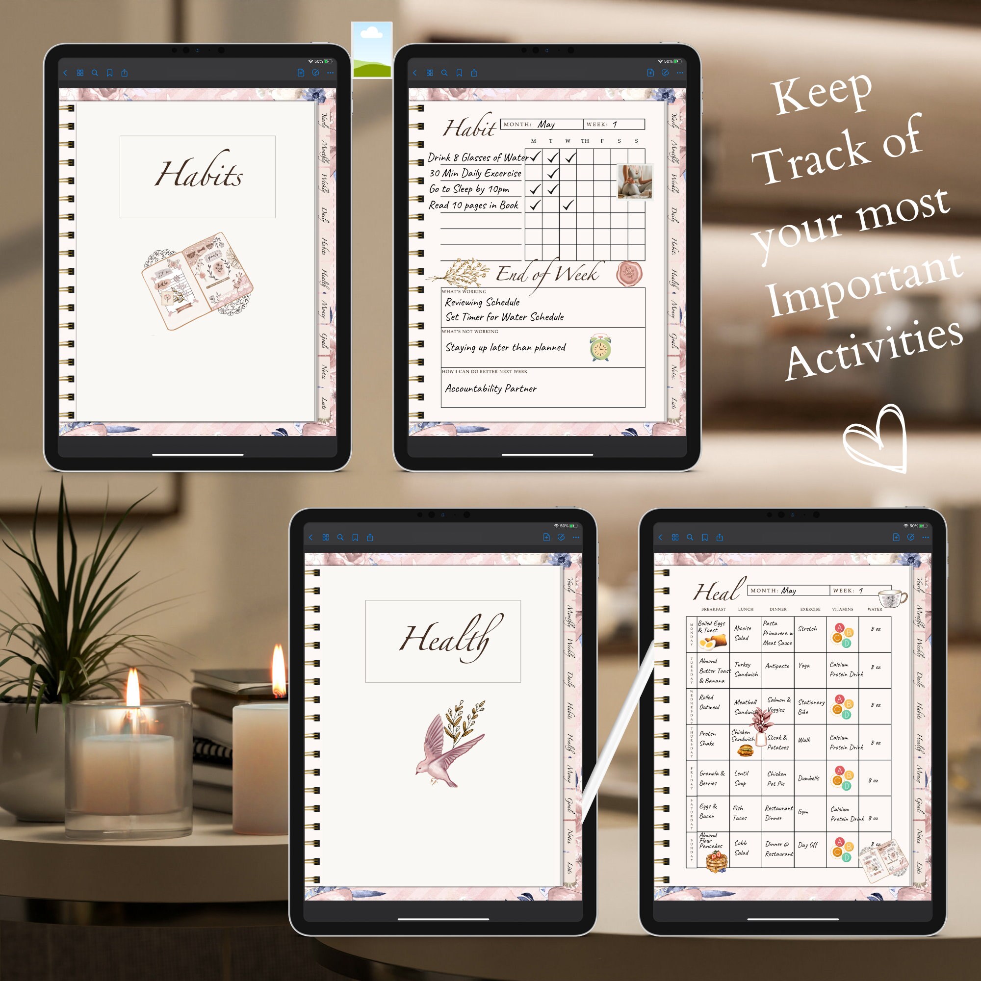 Goal Setting Planner for 2023 Digital Planner Calendar Printable ...
