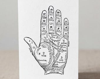 Palmistry Blank Note Cards