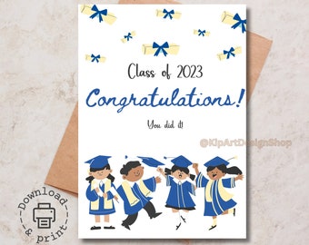 Printable Graduation Card Printable Children's Graduation Card Kindergarten Graduation Card Preschool Graduation Card Instant Download