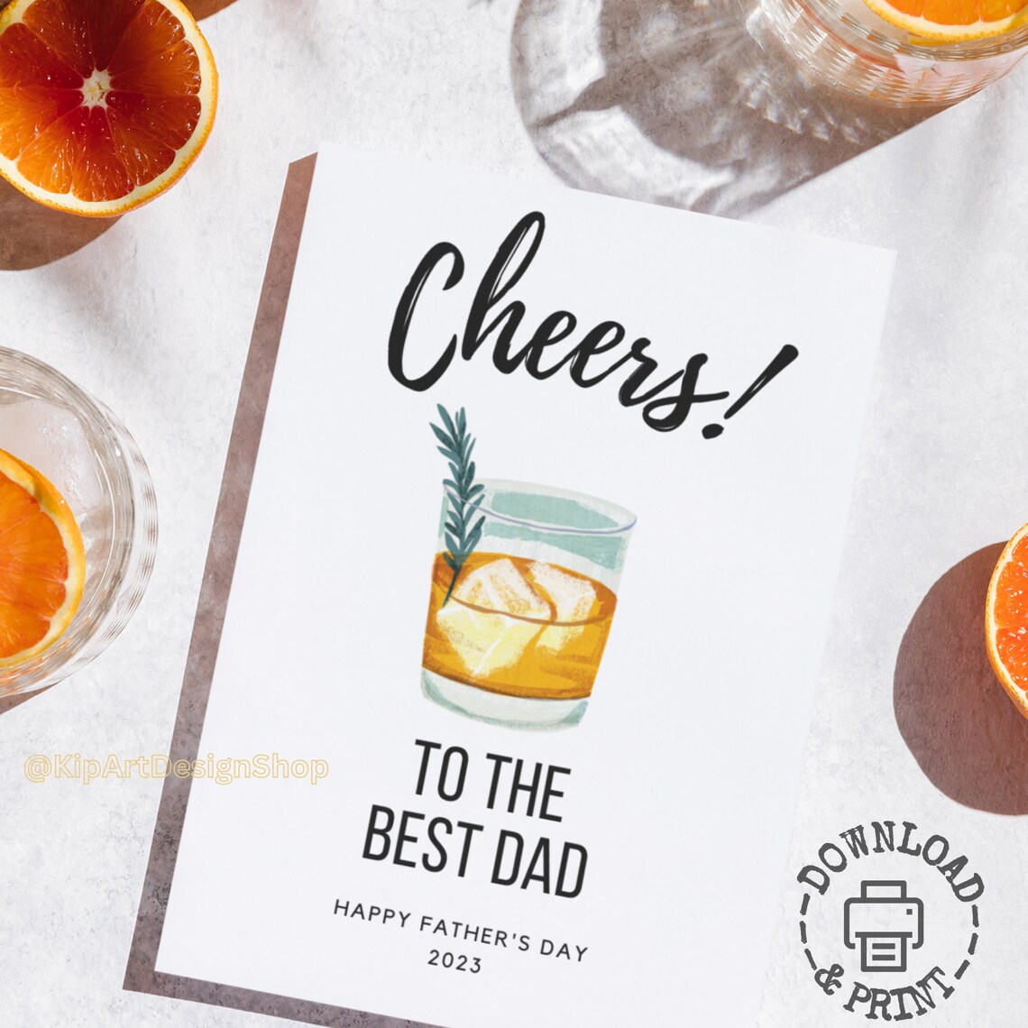 Printable Father's Day Card Printable Dad's Day Card for Dad Gift ...