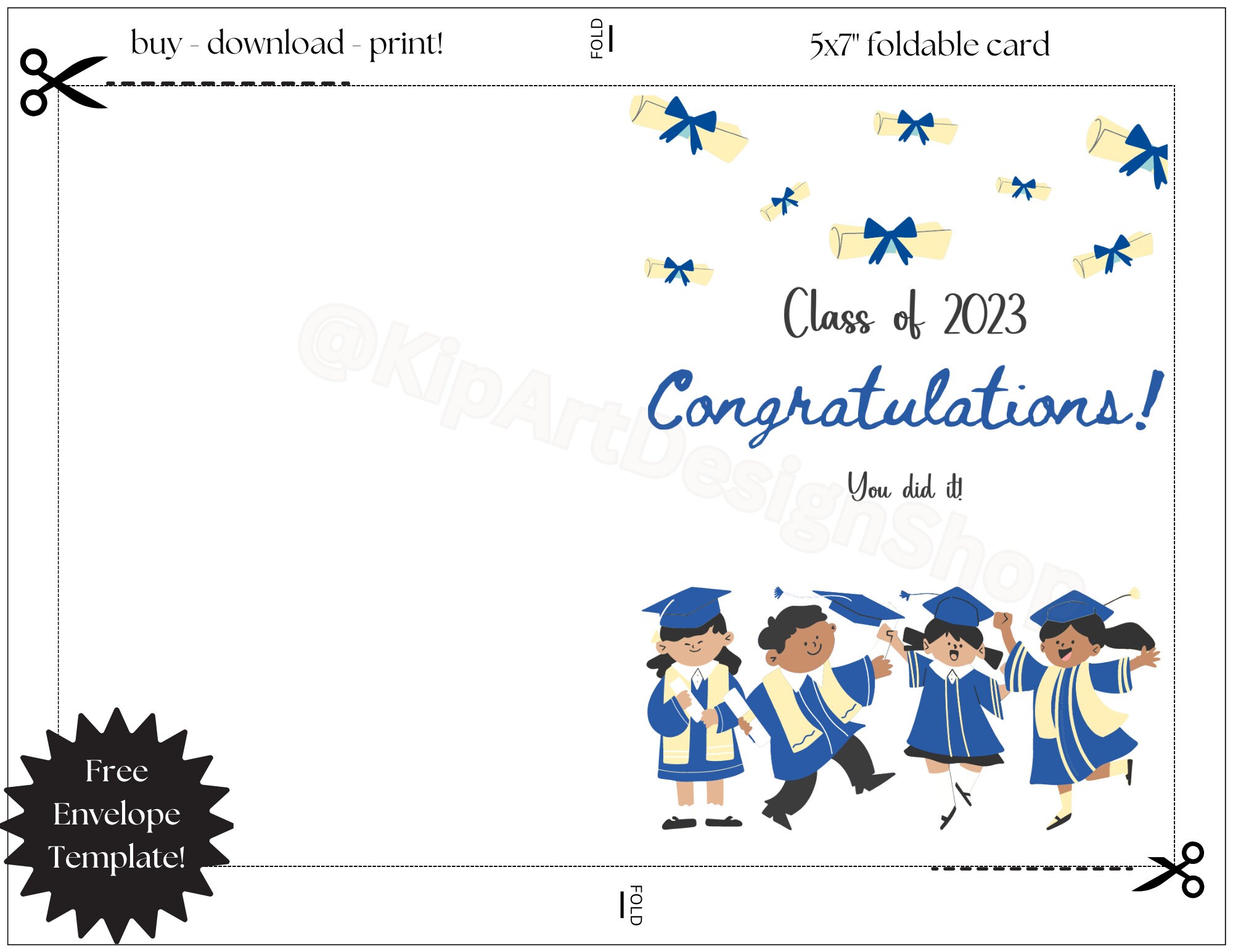 Printable Graduation Card Printable Children's Graduation Card ...