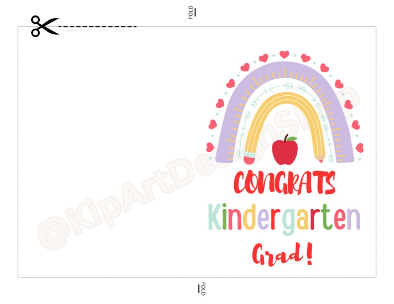 Printable Kindergarten Graduation Card Printable Cute Children #39 s