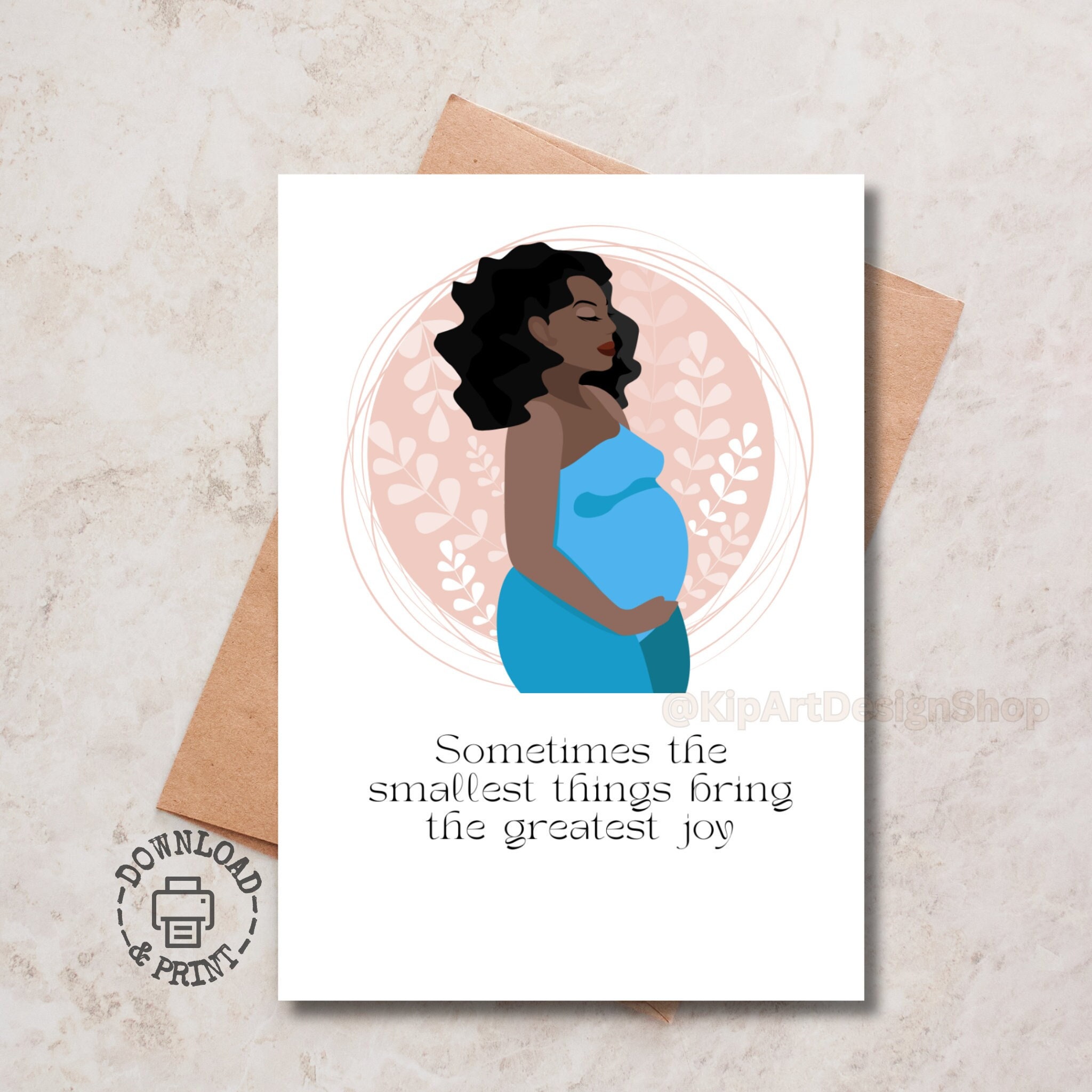 Printable Baby Shower Card Printable Pregnancy Card Neutral Baby Shower