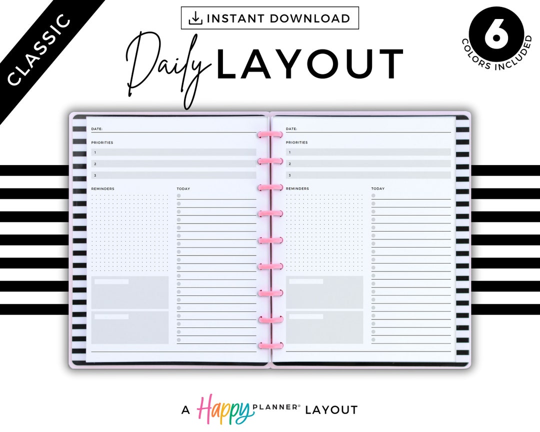 happy-planner-classic-daily-layout-planner-insert-etsy
