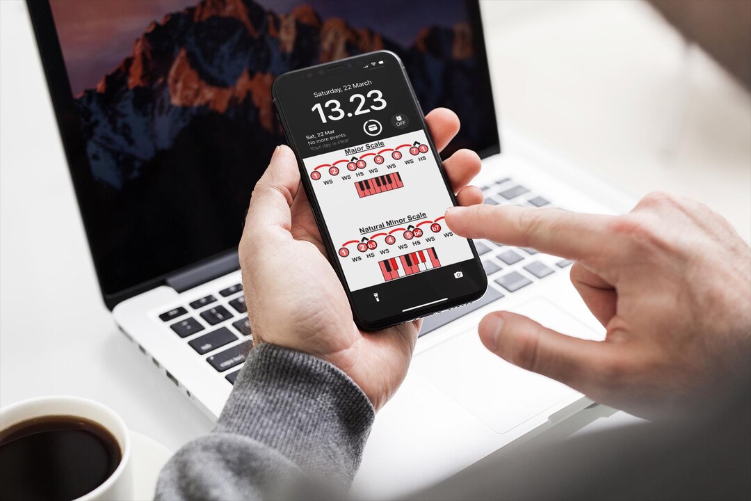 Major and Minor Scale Interval Patterns. iPhone Wallpaper. Music Theory ...