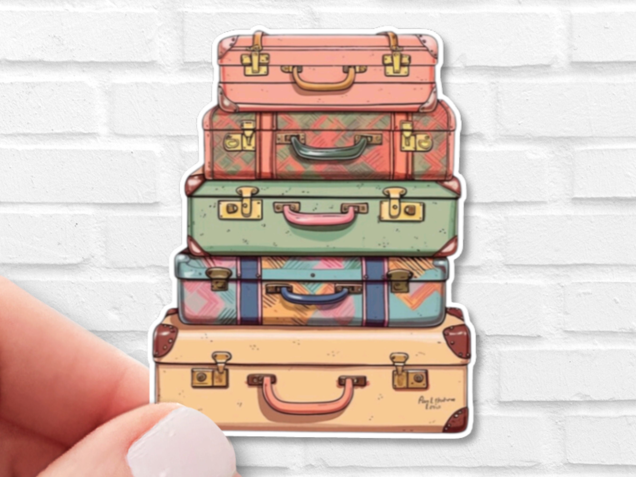 Removable Suitcases Sticker Sets, Travel Stickers
