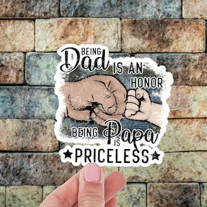 Papa Sticker, Father Sticker, Fathers Day Sticker, Papa Decal, Dad Sticker, Dad Decal