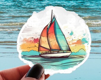 Nautical Sticker, Sailing Decal, Cruise Sticker, Boat Life, Sailing Life, Nautical Decal, Sailing Sticker, Sailboat Sticker, Sea Life Decal
