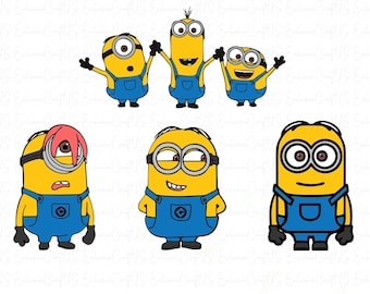 Despicable Png and Svg, Digital file, Cut Files for Cricut,Clipart, Minnion Printable, Transparante, Digital File, Kids Png