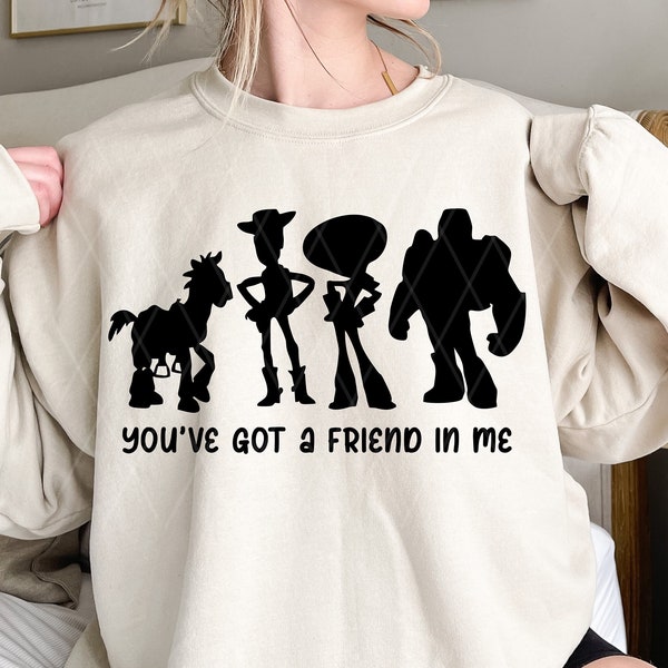 You've Got A Friend In Me SVG, Toy Story SVG, Andy Woody Buzz Lightyear SVG, Customize Gift Svg, Vinyl Cut File, Svg, Dxf , Png Design File