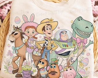 Cartoon Toy Easter Png, Funny Easter Png, Easter Kids Shirt Png, You've Got A Friend In Me Png, Happy Easter, Friend Rabbit, Digital File