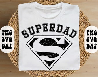 Super Dad Png Svg, Father&#39;s Day SVG File for Cricut, Silhouette, frame svg, Father Svg, Cut File, Vector clipart, Instant Download