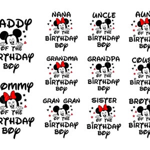 Familie muis bundel Png Svg, hoge resolutie muis familie shirt bundel, verjaardag ploeg, muis hoofden bundel svg, png, dxf