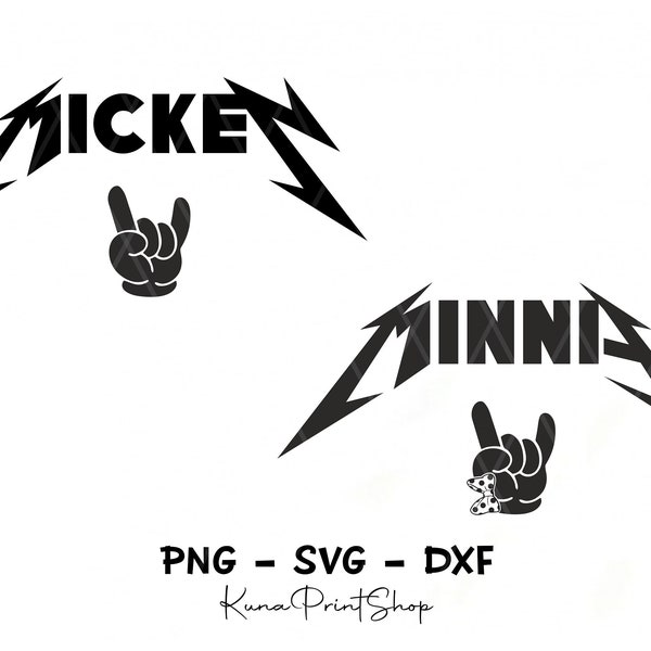 Bundle Maus Rock n Roll SVG, Magische Familie SVG, Paar Reise SVG, Anpassen Geschenk SVG, Vinyl Schnitt Datei, Png, svg, Dxf druckbare Designdatei