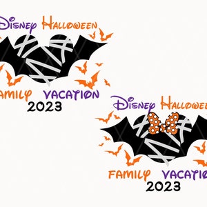 Halloween Family Vacation Bat Svg Bundle, Halloween Bats Svg, Spooky Vibes Svg, Trick Or Treat Svg, Scary Halloween Svg