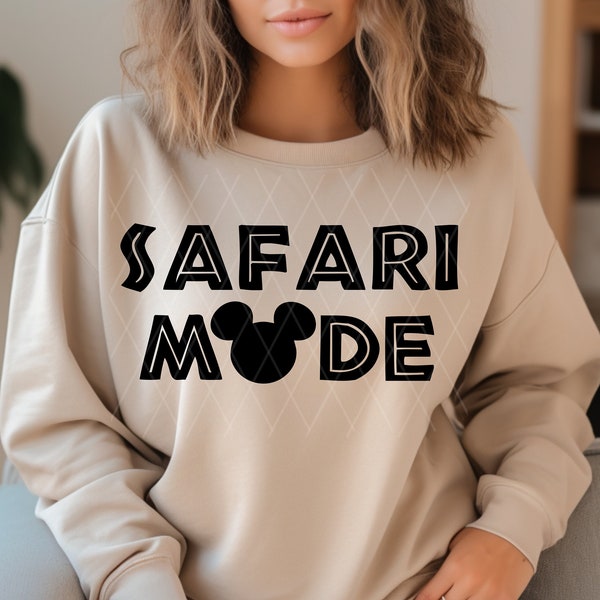 Safari Mode SVG Mickey Safari Animal Kingdom Shirt Leopard Mickey Couples Family Shirt, Insant Digital Download, Png, Svg, Dxf, Pdf, AI