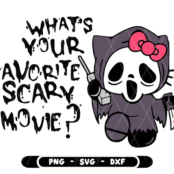 Scream Halloween SVG Bundle, Halloween SVG Bundle, Whats your favorite scary movie? Scream Quote , Bundle Halloween Costume Svg Halloween