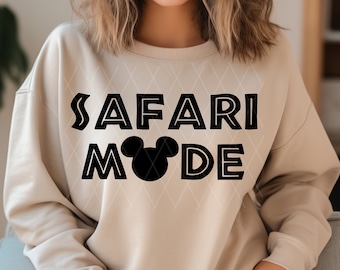 Safari-modus SVG Mickey Safari dierenrijk shirt Leopard Mickey paren familie shirt, Insant digitale download, Png, Svg, Dxf, Pdf, AI
