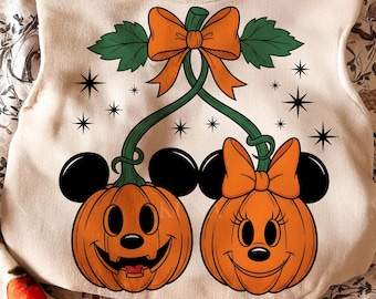 Pumpkin Mickeyy And Friends png, Halloween Pumpkin png, Fall pumpkin png, Pumpkin Cheeries Coquette Png, Fall png, Girly png