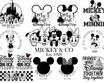 Mickeyy and Friends Bundle Svg Png, Instant Download, Printable Design, Svg For Cricut, Cutting File, Vinyl Cut File