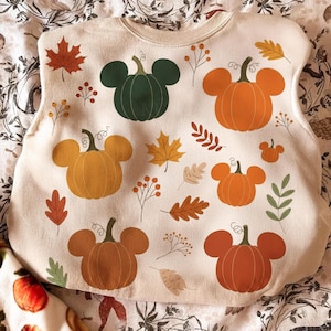 レトロな秋のカボチャミッキーPNG、秋のカボチャpng、秋のpng、秋のガーリーpng、秋の昇華、季節到来、カボチャpng