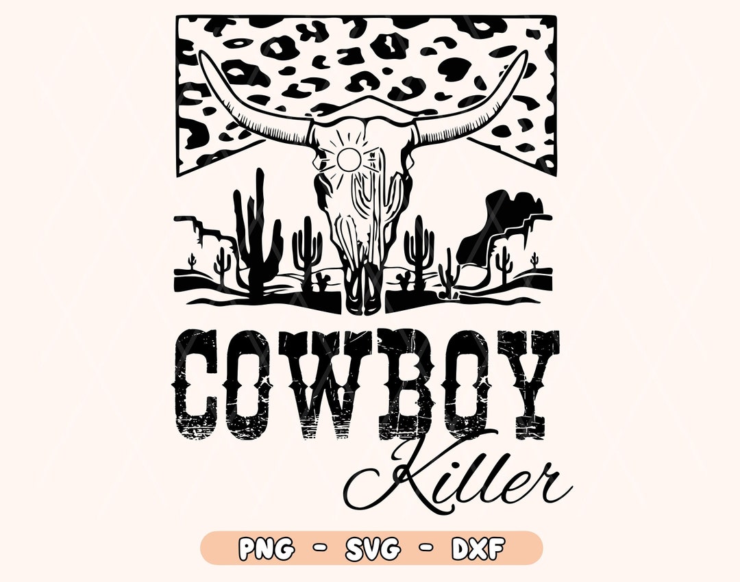 Cowboy Killer SVG, Western Cowboy Png, Western Png, Retro Png, Cow Skull Png, Marlboro Png
