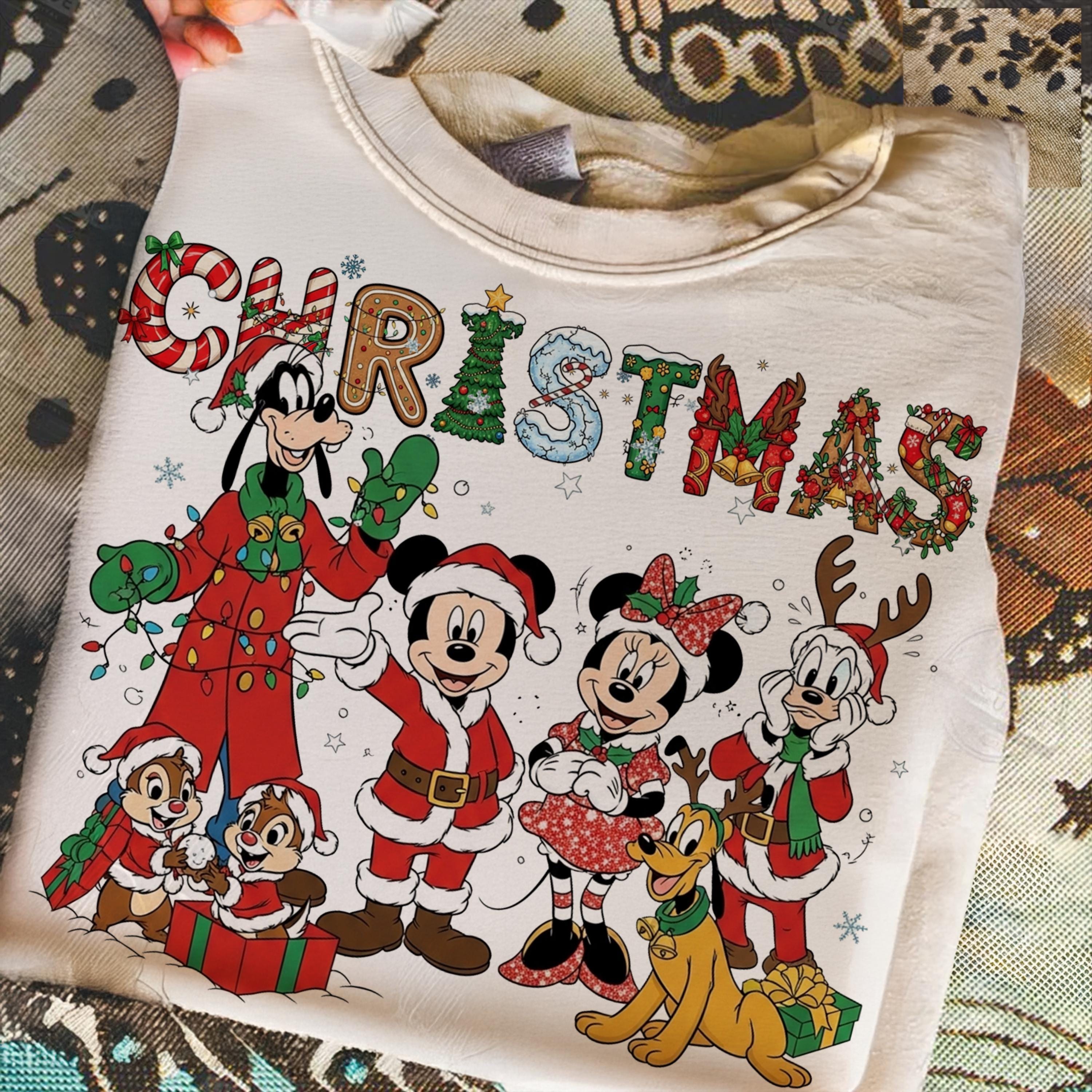 Mickey Mouse Family Christmas Pullover Minnie Mouse Family Holiday