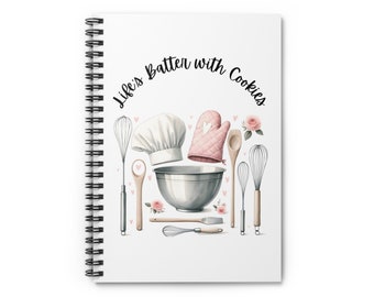 Cuaderno de espiral Life's Batter With Cookies - Línea reglada
