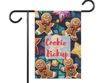 Bandera de recogida de galletas para que los clientes las recojan en Navidad