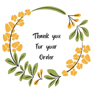 Summer flower digital label