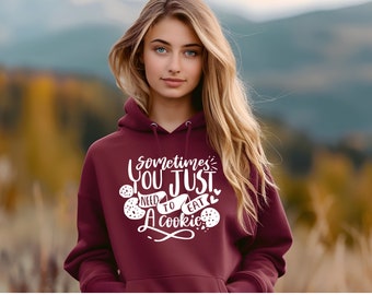 Sudadera con capucha de otoño para todos los amantes de las galletas