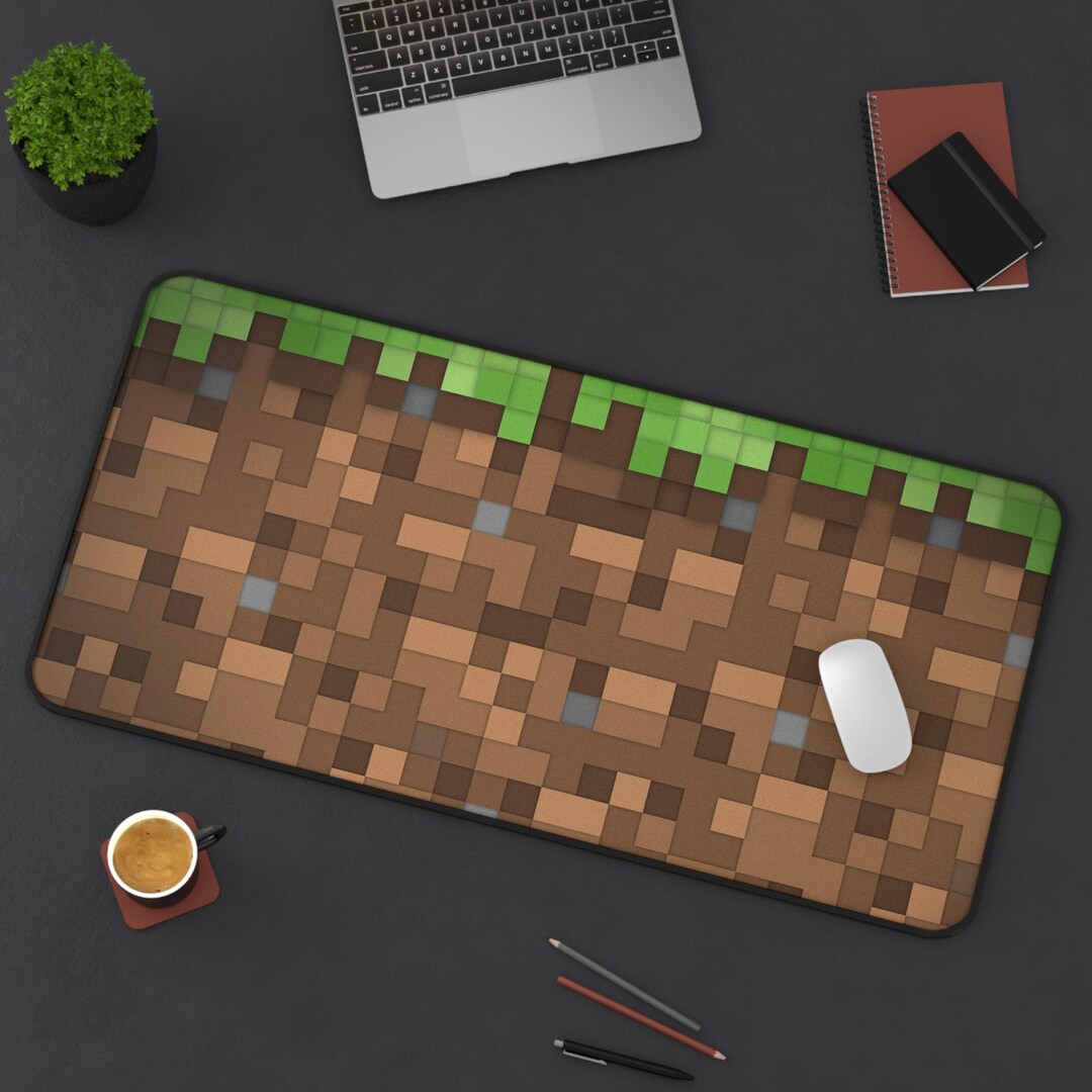 Minecraft Block Mousepad | Desk Mat for Gamers & Collectors - Etsy