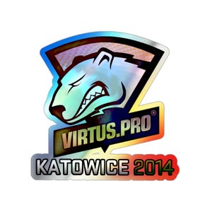 CS:GO & CS2 Holographic Sticker - Virtus.pro Holo Katowice 2014