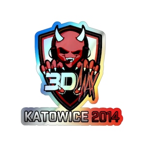 CS:GO & CS2 Holographic Sticker - 3DMAX Holo Katowice 2014