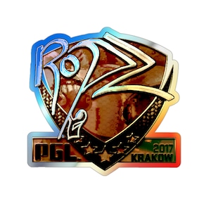 CS:GO & CS2 Holographic Sticker - ropz Autograph Gold Sticker