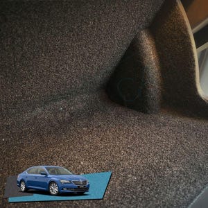Comfort Set for Skoda SuperB ,Storage Compartments Anti-Vibration Sound Insulation Coating,Insulation Felt,Self-Adhesive,Perfect Fit Cut