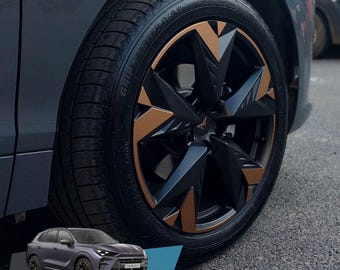 Cupra Terramar Rim Wrap Sticker Set - SPECTRUM 19'' Compatible - Durable Vinyl, Easy Application