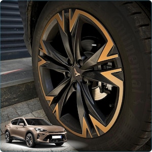 Cupra Formentor Compatible Wheel Covering Set Custom Vinyl Wrap Sticker High Quality Durable / SONORA 18&quot;Compatible