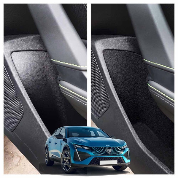 Comfort Set for Peugeot 408,Storage Compartments Anti-Vibration Sound Insulation Coating,Insulation Felt,Self-Adhesive,Perfect Fit Cut