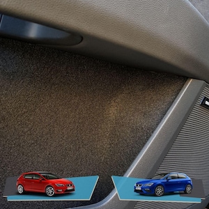 Comfort Set for Seat Leon MK3/MK3,5 Hatchback 5F Storage Compartments Anti-Vibration Sound Insulation Coating, Insulation Felt / 2013-2020