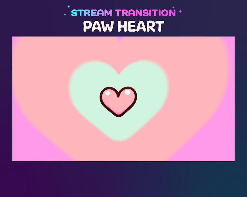May include: A pink and light green heart with a smaller pink heart in the center. The background is a gradient of pink and light pink.