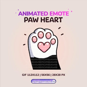 Geanimeerde emotes, Twitch-kattenemotes, smokingkattenpoothart-emote. Discord, YouTube, kick en andere stream-chat-emotes. Kawaii hart kat emoji