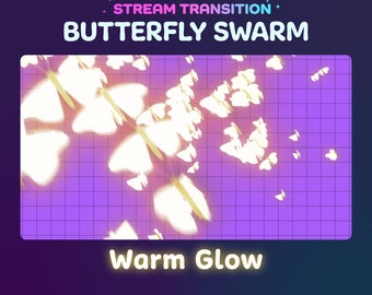 Glowing Butterfly Swarm Stream Transition for Twitch/Youtube (Digital Download)
