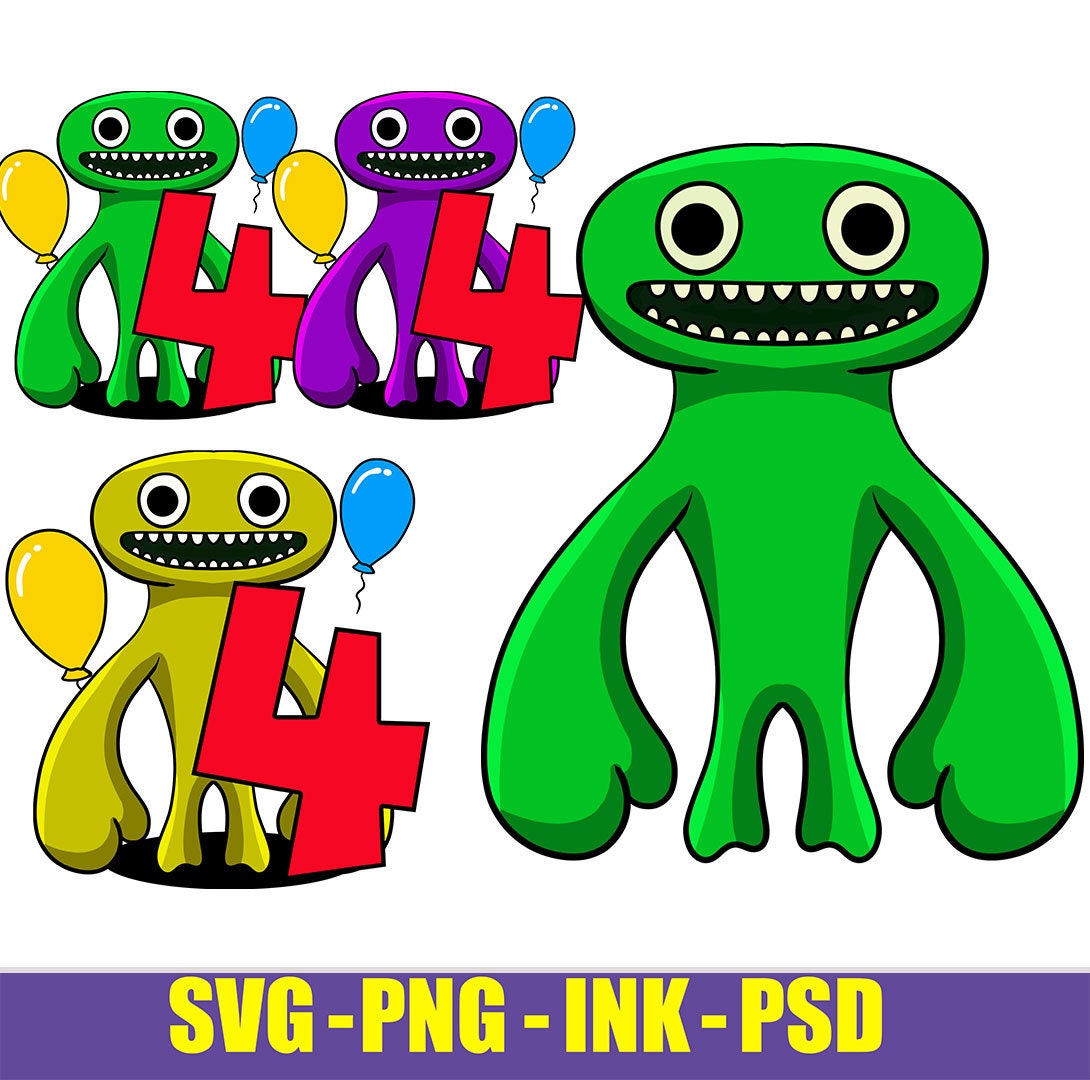 Garten Of Banban Characters SVG, Jumpscare, Banbaleena, Jumbo Josh, Cut  files for Cricut, PNG