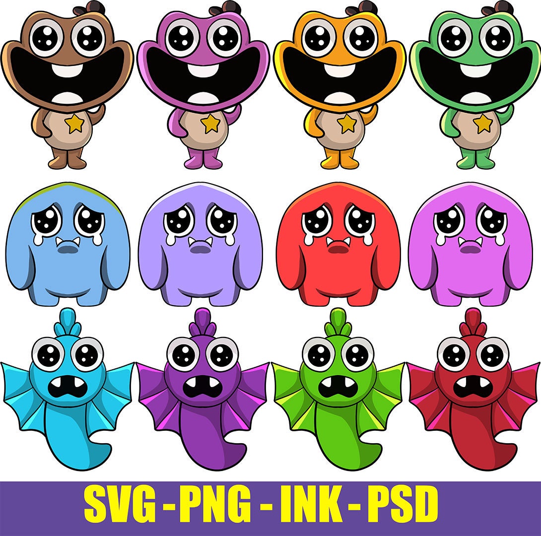 Garten of Banban characters PNG digital download image, Garten of Banban  Roblox digital file for sublimation and crafts